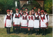 Picture of congregation in costumes